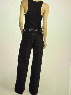 FRAME  THE O -RING STROLL ,Mid -Rise  Jeans, Wilde -leg ,, Size 28- 29 , Sutro